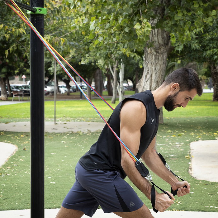 Pack Plateforme Vibrante avec Haut-parleur, Télécommande et Bandes de Résistance avec Guide d’Exercices InnovaGoods