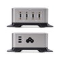 Startechcom Chargeur USB-C 240W 4 Ports GaN avec Montage Surface Bureau VESA Technologie Power Delivery