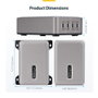 Startechcom Chargeur USB-C 240W 4 Ports GaN avec Montage Surface Bureau VESA Technologie Power Delivery