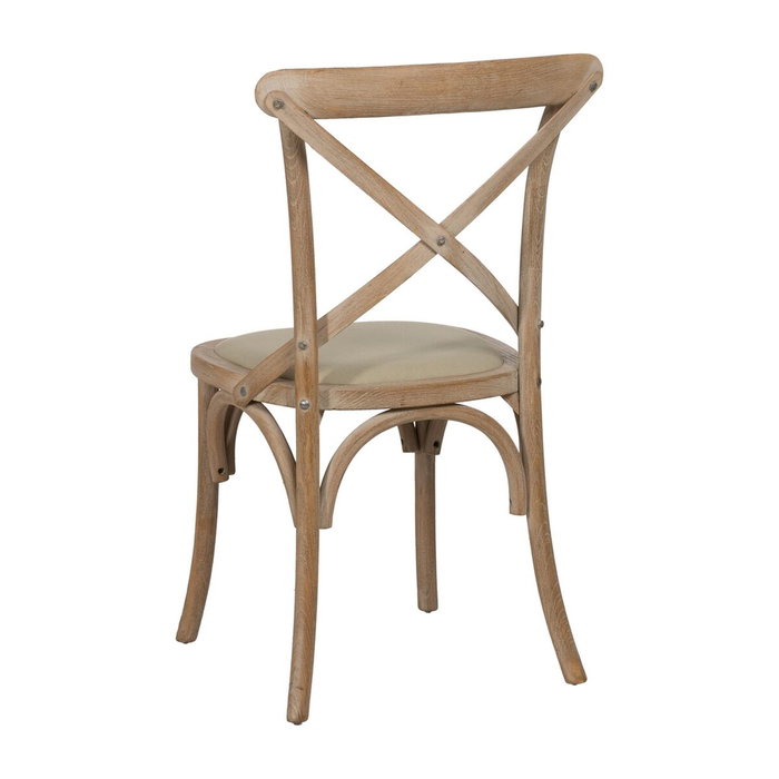 BigBuy Home Chaise de Salle à Manger Beige Naturel