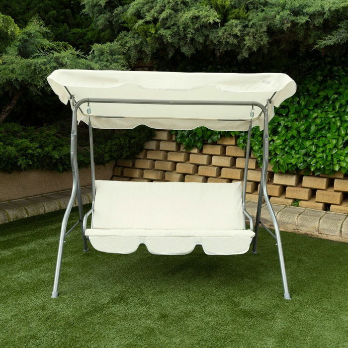 Balancelle Aktive 3 places Ivoire 180 x 107 x 160 cm