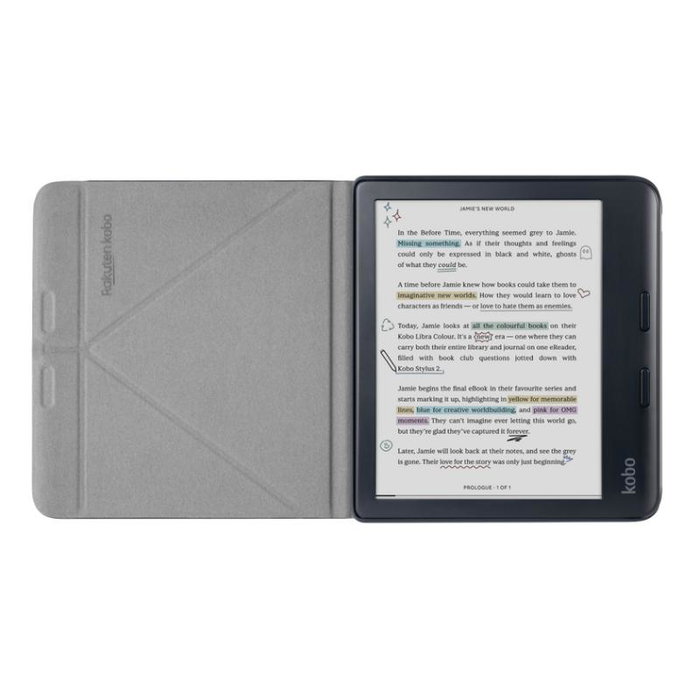 Kobo N428-AC-BK-E-PU SleepCover Libra Housse Flip pour Kobo Libra Colour Noir