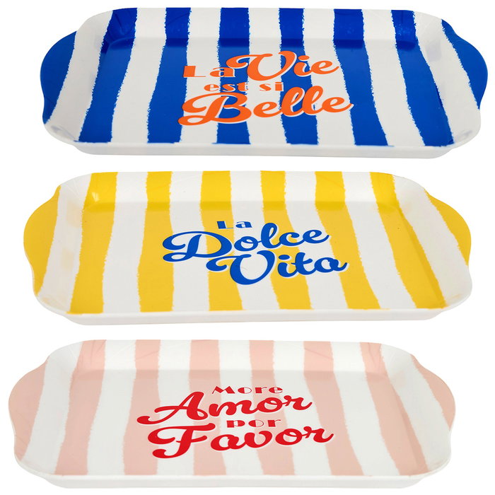 Home Deco Factory Bandeja Dolce Vita 21x14 cm Home Deco Factory Bandeja Dolce Vita 21x14 cm