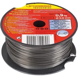 Rothenberger Fil Fourré Soudure Mig/Mag, Bobine 0.9 mm - 0.9 kg, Pour Acier, Fer et Carrosserie Automobile
