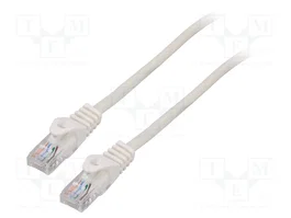 LANBERG Cordon de raccordement Cat 5e U/UTP RJ45 0,25m blanc