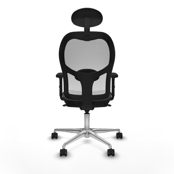 Piqueras y Crespo Chaise de Bureau 2D086N1 Gris foncé avec Appui-tête