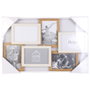 Home Deco Factory Cadre 6 Photos en Bois Blanc