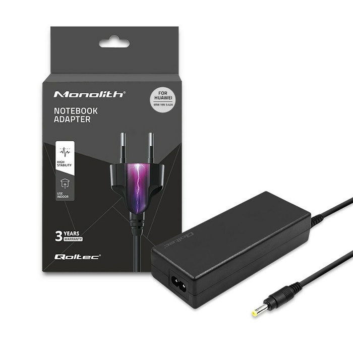 Qoltec Chargeur d'ordinateur portable 51038 65 W