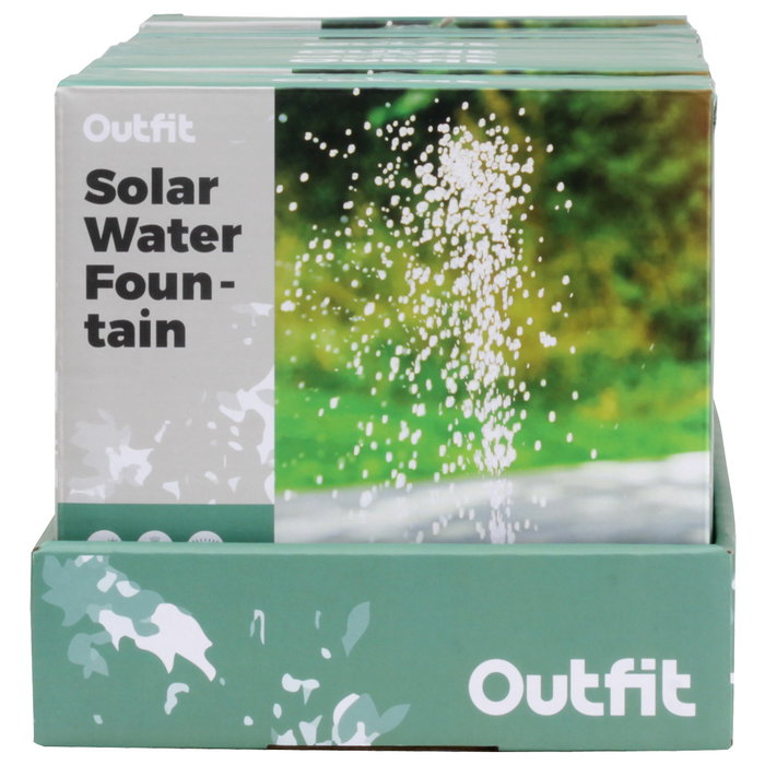 Outfit Pompe solaire pour fontaine de 16 cm avec panneau polycristallin Outfit Pompe solaire pour fontaine de 16 cm avec panneau polycristallin