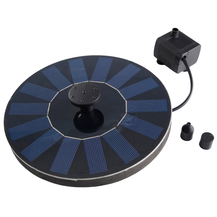 Outfit Pompe solaire pour fontaine de 16 cm avec panneau polycristallin Outfit Pompe solaire pour fontaine de 16 cm avec panneau polycristallin