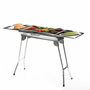 Pack Barbecue au Charbon de Bois Pliable en Acier Inoxydable et Tapis de Cuisson pour Four et Barbecue InnovaGoods