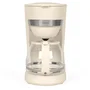 Livoo Cafetière électrique DOD200C - 750 W - 1.25 L (10-12 tasses) - Blanc cassé - Porte-filtre amovible, anti-gouttes, maintien au chaud