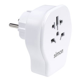 Simon Adaptateur de voyage universel Europe USB-A + 2 USB-C 20 W Prise type E/F Compatible types A B C G I J L N
