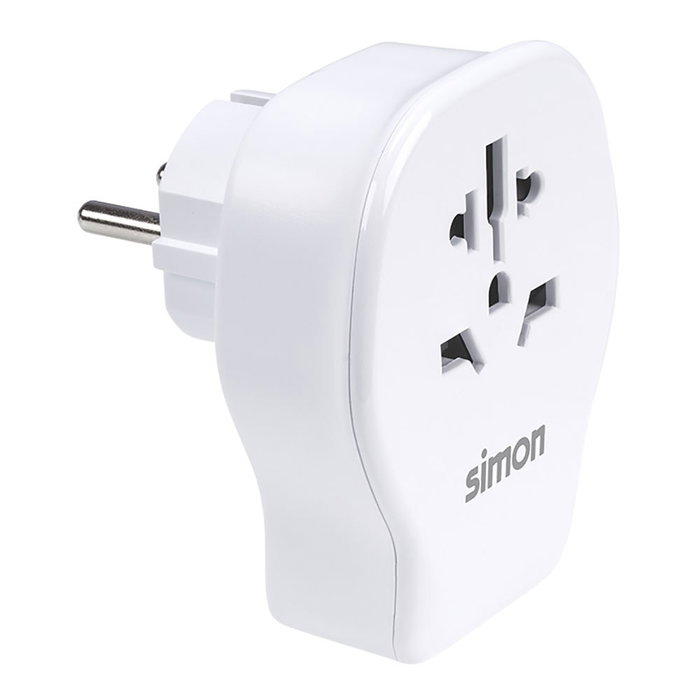 Simon Adaptateur de voyage universel Europe USB-A + 2 USB-C 20 W Prise type E/F Compatible types A B C G I J L N Simon Adaptateur de voyage universel Europe USB-A + 2 USB-C 20 W Prise type E/F Compatible types A B C G I J L N