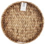 Home Deco Factory Plateau tressé en végétal naturel avec anses, 40 cm