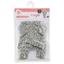 Corolle Pyjama Brille dans la Nuit pour Poupon 36 cm - Étoiles Phosphorescentes - Facile à Enfiler