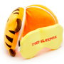 PUCKATOR Coussin de voyage avec masque pour les yeux Tigre Adoramals Relaxeazzz - 15 x 28 x 6 cm, 95% polyester, 5% spandex