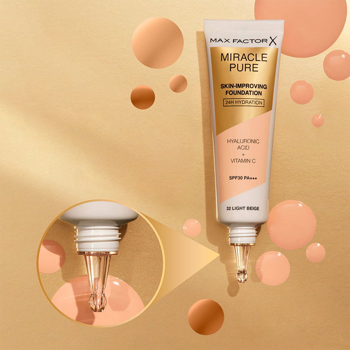 Max Factor Fond de teint hydratant MIRACLE PURE SPF30 #89-praline chaude 30 ml