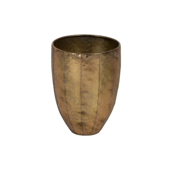 BigBuy Garden Cache-pot Doré Fer (3 Unités) BigBuy Garden Cache-pot Doré Fer (3 Unités)