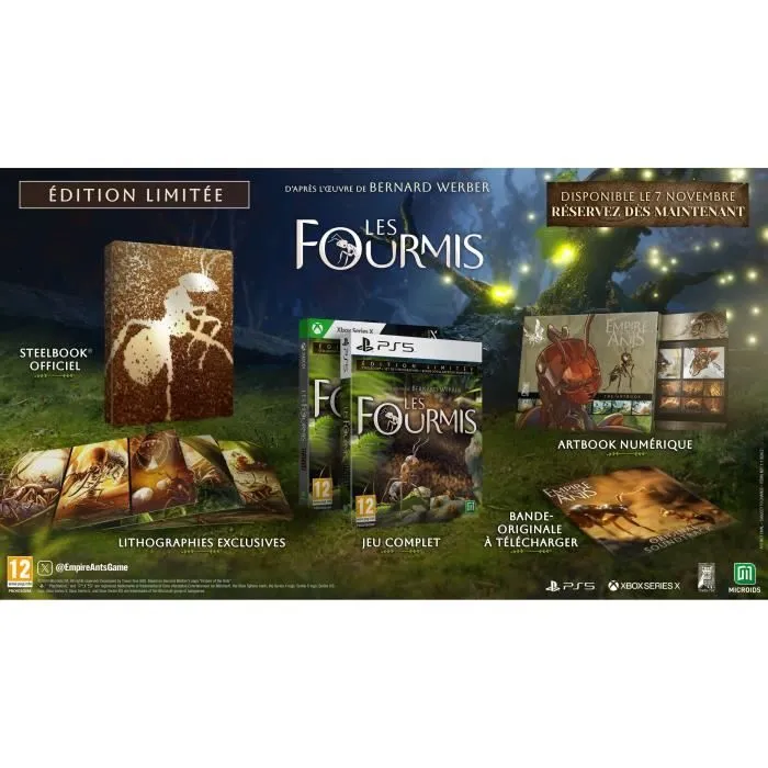 Microids - Les Fourmis Empire of the Ants - Jeu vidéo PS5 - Édition limitée - Simulation stratégique dans un écosystème microscopique