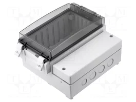 FIBOX CARDMASTER Boîtier mural gris en ABS
