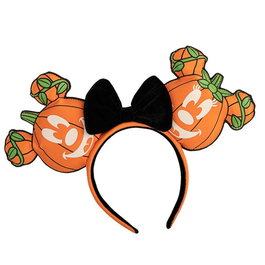 LOUNGEFLY Serre-tête Mickey Disney oreilles de citrouille