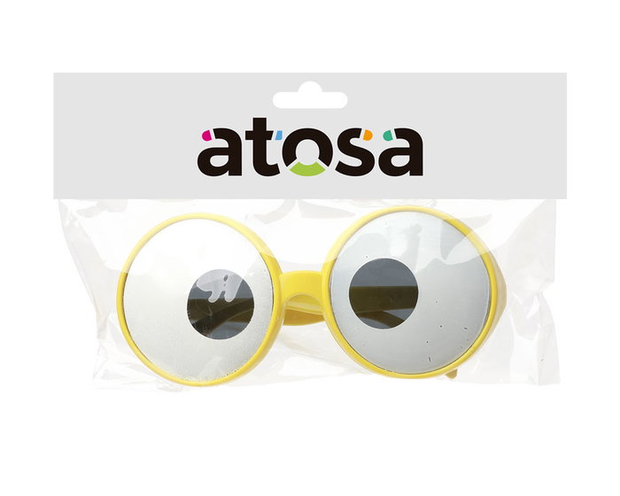 Lunettes Géantes Jaunes Dessin Animé pour Homme Adulte