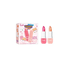 Rude Cosmetics Set de baumes à lèvres hydratants Peach Kiss et Watermelon, 2 x 3,5 ml