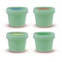 Ses Creative Peinture à Doigts Éco 4 Pots - Activité Créative Peinture pour Enfants 2+ Ans - Vert et Multicolore