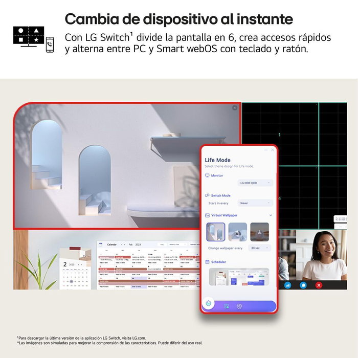 Monitor Gaming LG 32G600A-B Quad HD 32"