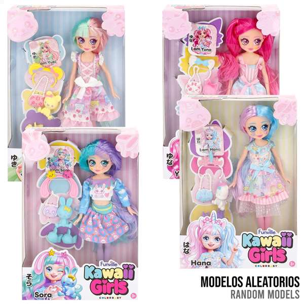 Color Baby Muñeca Fashion Kawaii avec Accessoires