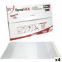 Couverture de livre adhésive Fixo Transparent 30 x 53 cm (4 Unités)