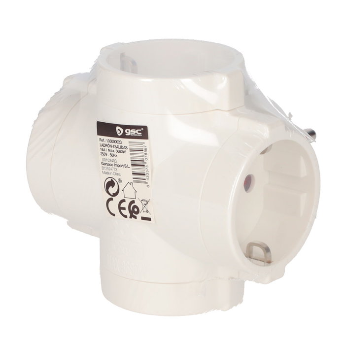 GSC Evolution Ladrón 4 salidas Blanco GSC Evolution Ladrón 4 salidas Blanco