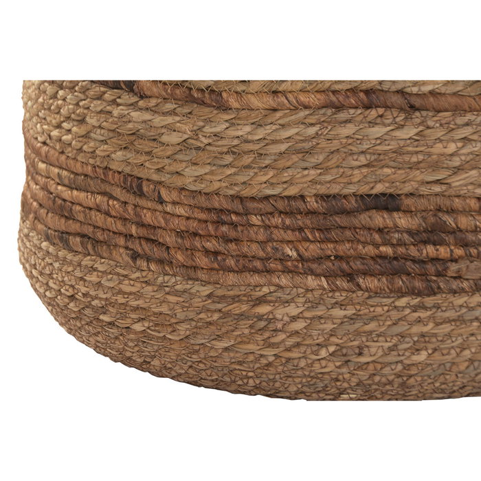 Home ESPRIT Set de pots de fleurs Marron Fibre Rayures Urbaine 44 x 44 x 40 cm