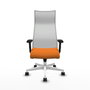 Piqueras y Crespo Albacete Chaise de Bureau Orange et Blanc