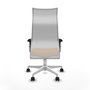 Piqueras y Crespo Albacete Chaise de Bureau Orange et Blanc