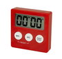 River Temporisateur de Cuisine Magnétique ACK-002 avec Minuteur, Sonnerie et Support - Modèle Carré Rouge pour Réfrigérateur ou Plan de Travail