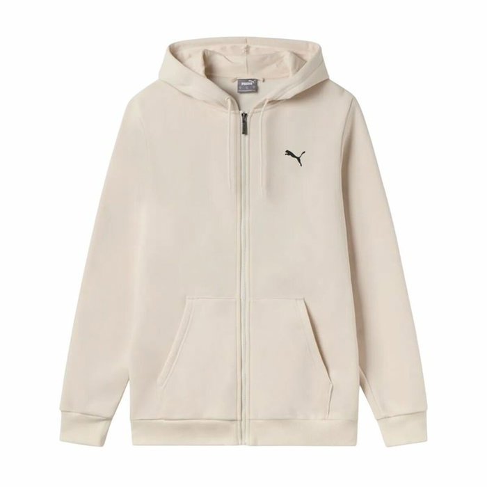 Sweat à capuche homme Puma Essentials+ Graphic Hoodie Fz Beige Sweat à capuche homme Puma Essentials+ Graphic Hoodie Fz Beige