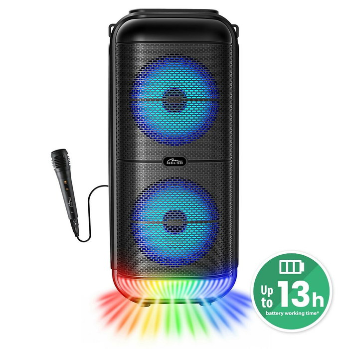 Haut-parleurs bluetooth portables Media Tech MT3183 Noir 50 W Haut-parleurs bluetooth portables Media Tech MT3183 Noir 50 W