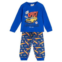 Hot Wheels Pyjama Long Garçon 3 Ans Single Jersey - Référence Pijama largo single jersey hot wheels 3 años