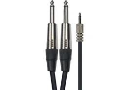 YELLOWCAB Câble Mini jack stéréo mâle vers 2 jacks mono mâles de 3 mètres