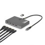 Startechcom Station d'accueil USB-C avec 4x DisplayPort 4K 60Hz et PD 140W, Space Gray