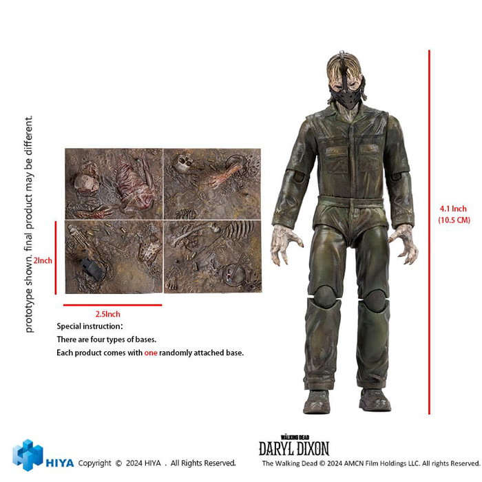Hiya Toys The Walking Dead Daryl Dixon Dark Eyes Walker 11 cm