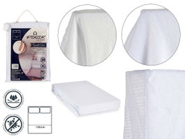GIFTDECOR Protège-matelas Imperméable 135 cm Blanc
