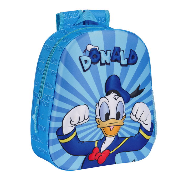 Sac à dos enfant 3D Donald Bleu 27 x 33 x 10 cm Sac à dos enfant 3D Donald Bleu 27 x 33 x 10 cm