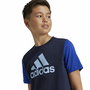T-shirt à manches courtes enfant Adidas Essentials Bleu