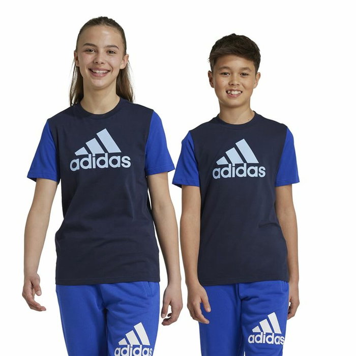 T-shirt à manches courtes enfant Adidas Essentials Bleu