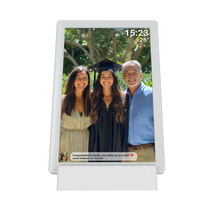 Denver Cadre photo numérique PFF-1070W blanc 10,1 pouces 16 Go