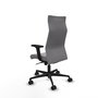 Piqueras Y Crespo Fauteuil Albacete avec mécanisme synchrone, Similpiel Gris