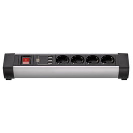 Simon Prise multiple 4 prises + 3 USB intelligents câble 1,5 m en aluminium 36 cm